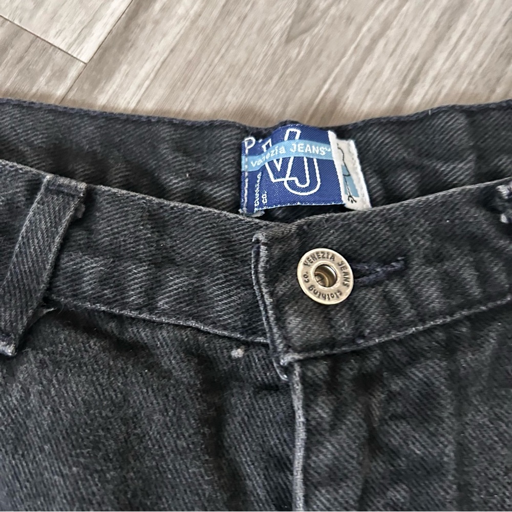 Venezia Black Denim Jeans Classic Style